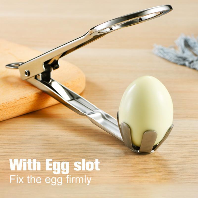SmartSlice Stainless Steel Egg Separator — Precise 6-Piece Slices