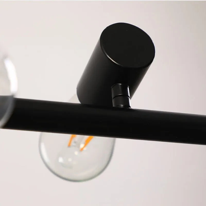 Epoch Vintage LED Chandelier Black Metal Dining/Living Room/Bar | ventumra