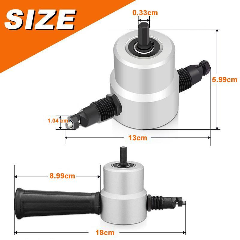 Twin-Head Sheet Metal Nibbler — Precision Cutting Tool