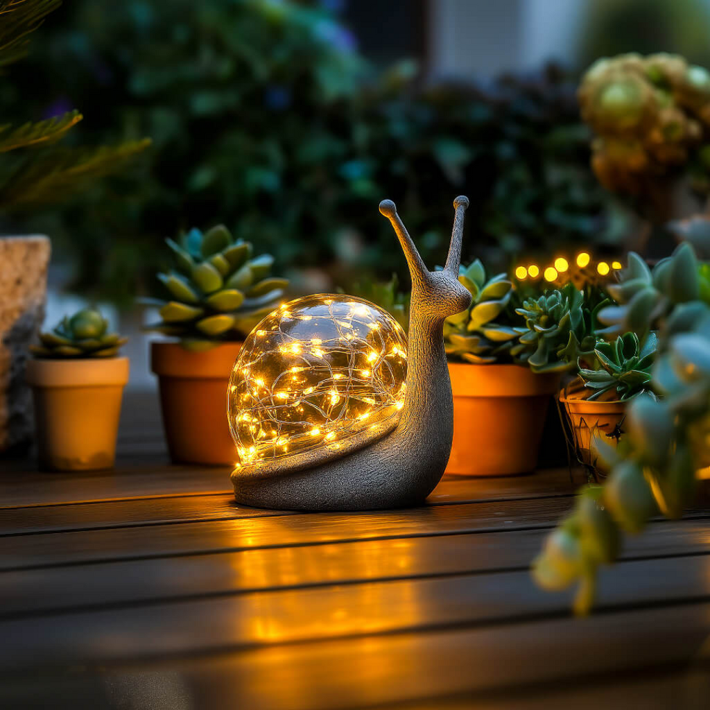 Lunara Snail Outdoor Lamp Weather Resistant Garden Light