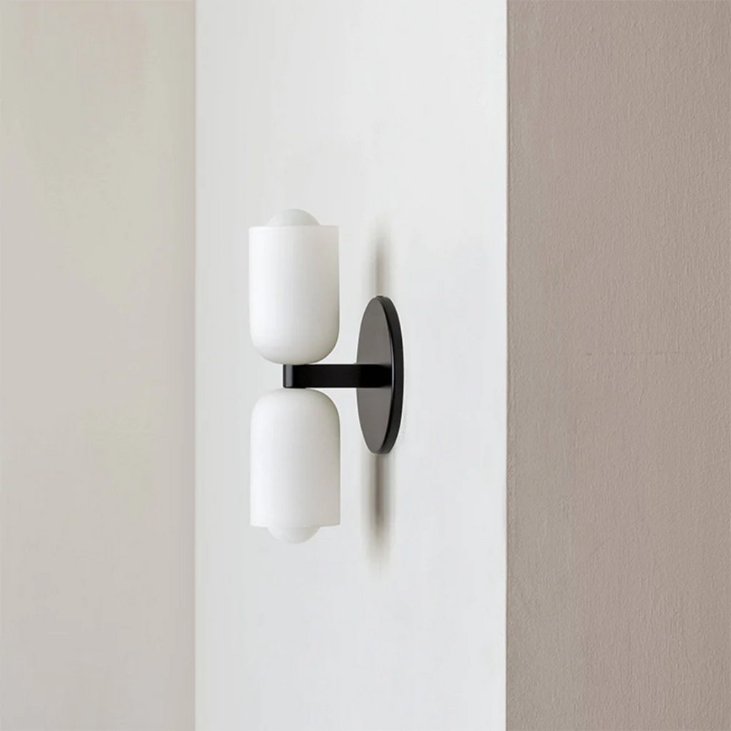 LumaBeam Duo Wall Lamp  Dual Head Ambient Sconce For Living Rooms