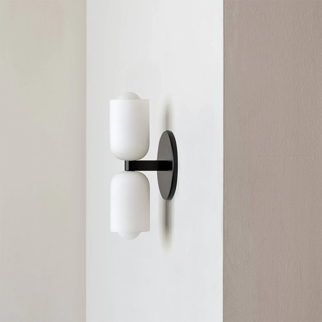 LumaBeam Duo Wall Lamp  Dual Head Ambient Sconce For Living Rooms
