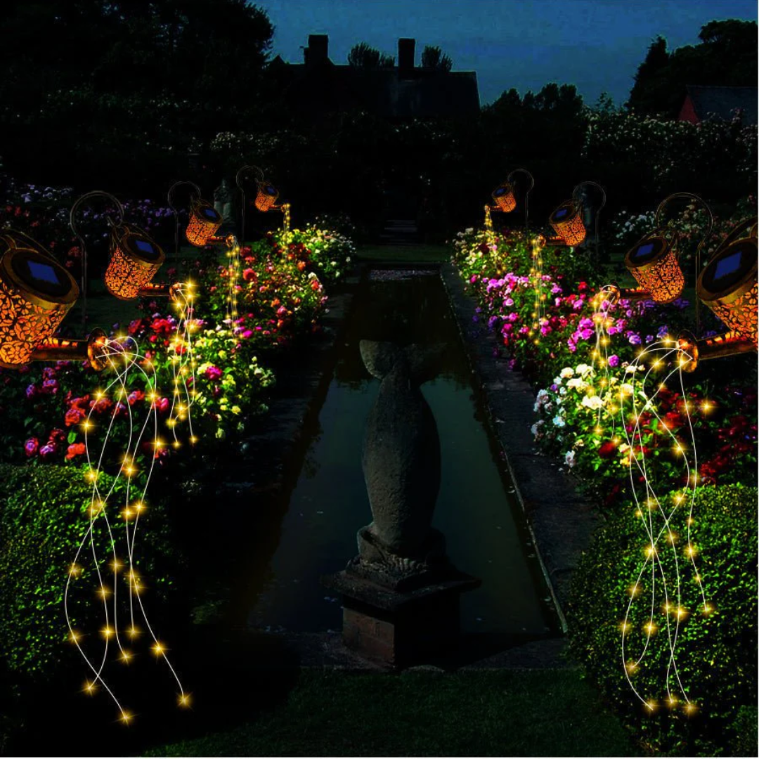 Luminara Solar Garden Lamp With Starry Outdoor Glow Effect