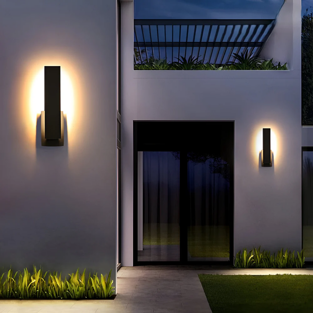 Arvella Minimalist LED Outdoor Wall Lamp With Warm Glow