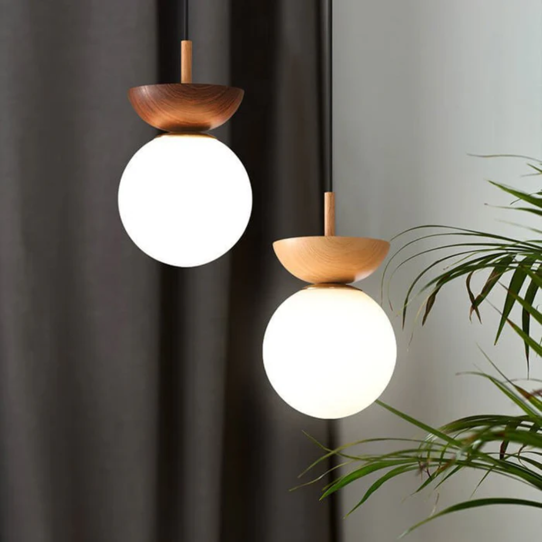 Hinode Japanese Style Dining Pendant Lamp With 3 Colors