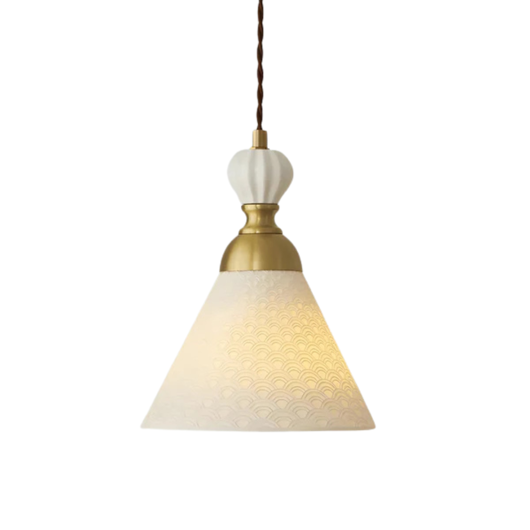 Linari Modern Japanese Ceramic Pendant Light for Dining Table