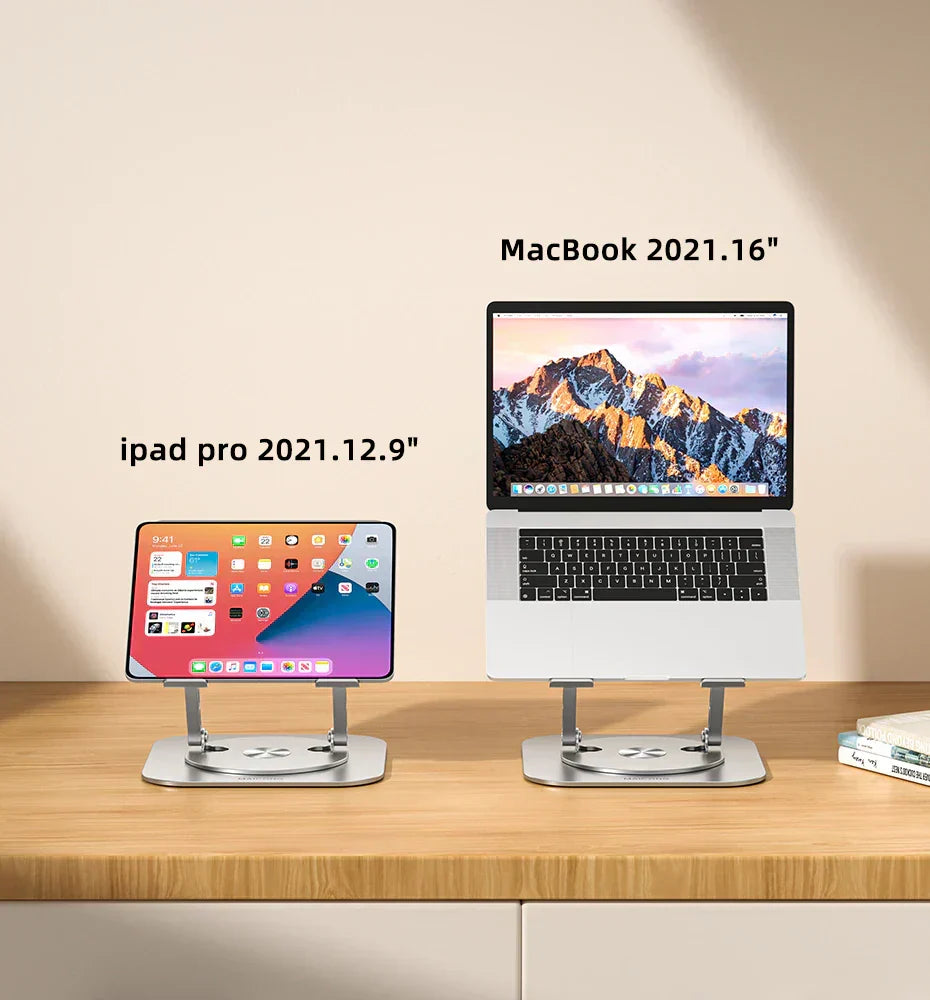 Suport ajustabil pentru laptop — rotație la 360 de grade și unghi de înclinare