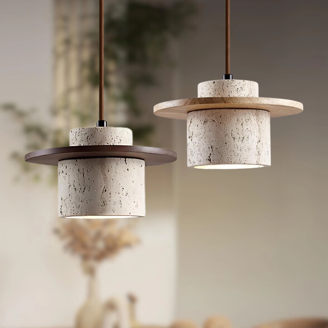 Marbelle | Luxury Travertine Pendant Light For Dining