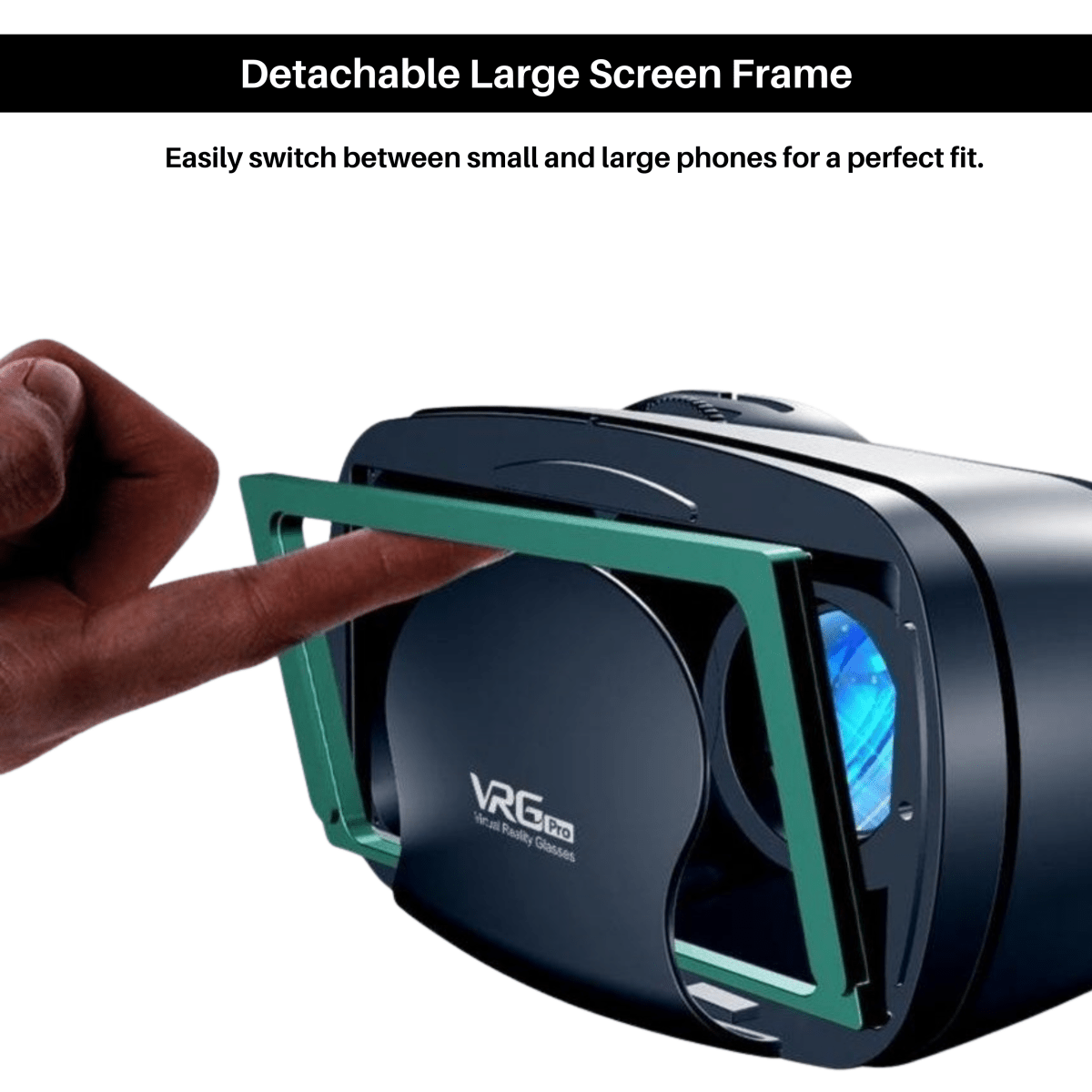 NovaView 3D VR-briller — IMMERZIO-optikk, vidvinkelobjektiver, innebygd lyd