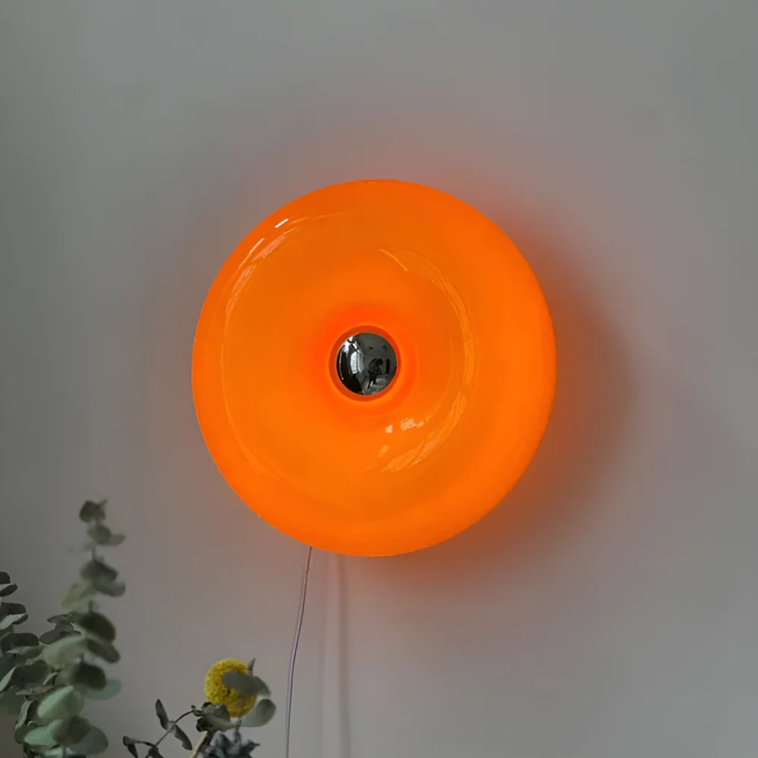 Liora Modern Glass Wall Lamp With Warm Ambient Glow