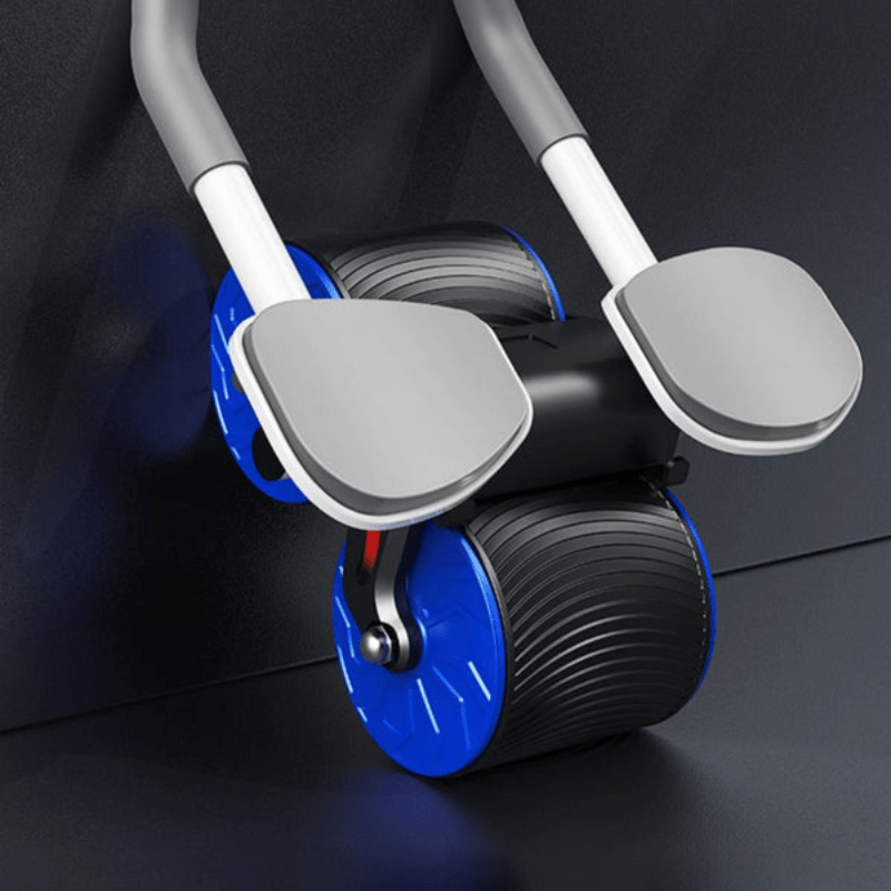 PulseFlex Fitness Roller — Spring-Assisted Design and Integrated Return Mechanism for Abdominal and Hip Training