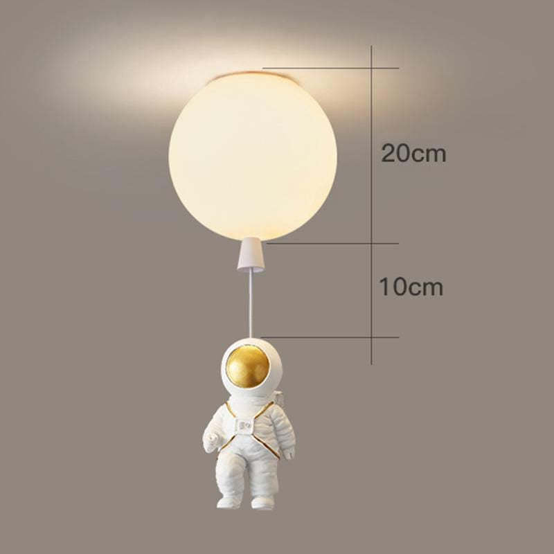Aria Astronaut Balloon Flush Mount Ceiling Light, L 20/25/30/35cm | ventumra