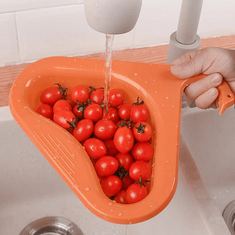 AquaNest Corner Sink Caddy — Stable Kitchen Drain Basket