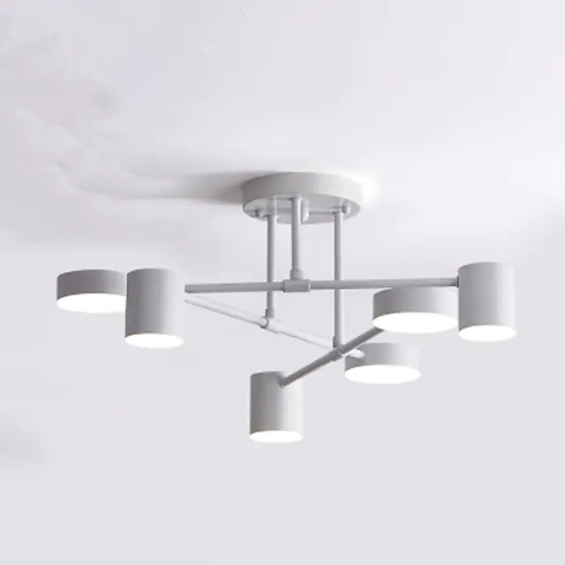 Quor LED Flush Ceiling Light, Black/White/Gold 6 Head | ventumra