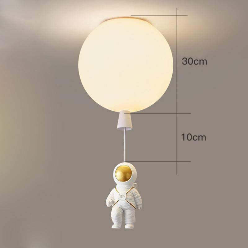 Aria Astronaut Balloon Flush Mount Ceiling Light, L 20/25/30/35cm | ventumra