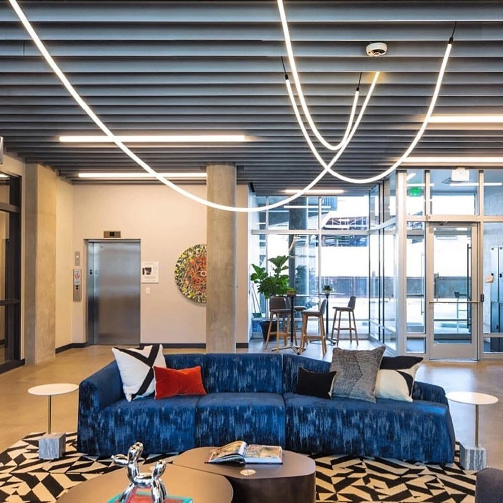 AstraLoop Pendant Light With Flexible LED Loop Tubes
