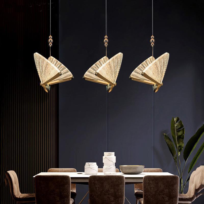 Arisha Art Deco Butterfly Pendant Light, 2 Color | ventumra