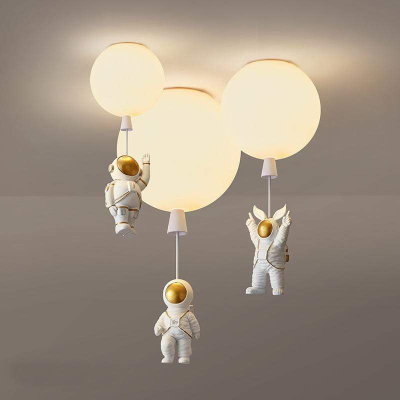 Aria Astronaut Balloon Flush Mount Ceiling Light, L 20/25/30/35cm | ventumra