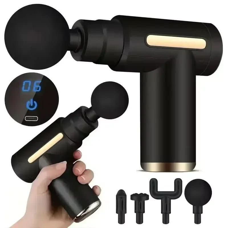 ZenPulse Rechargeable Percussion Massage Gun — Concentrated Deep Tissue Vibration