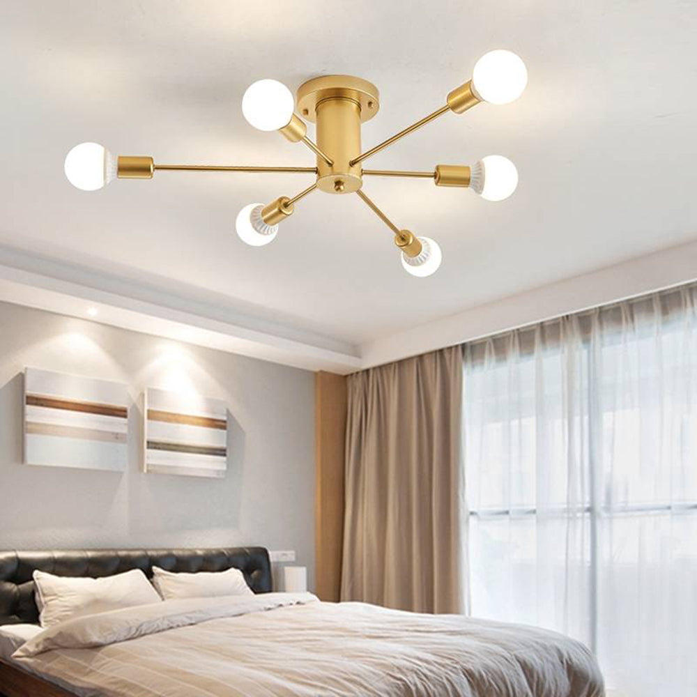 Silva Modern Simple Flush Mount Ceiling Light, 6/8/10 Heads - Neutralighting