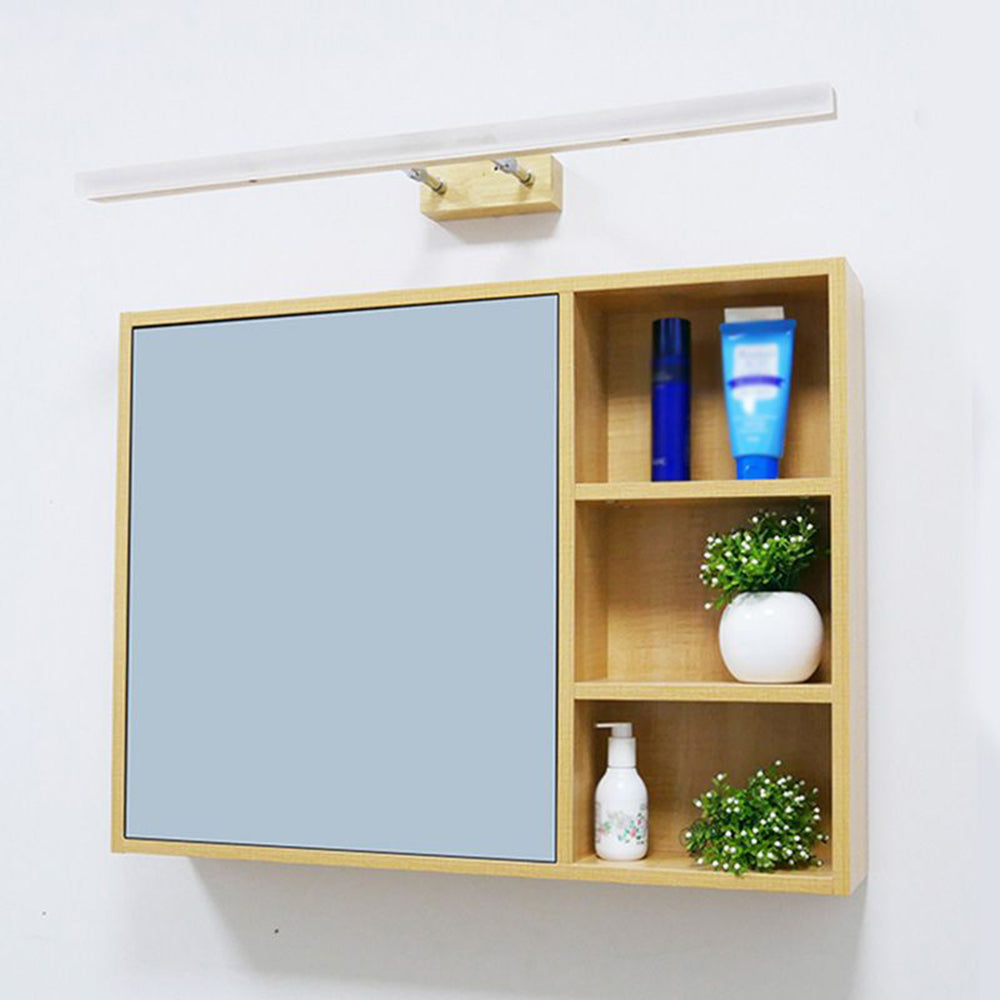 Muto Classic Wood Stretchable Mirror Vanity Bathroom Wall Lamp - Neutralighting