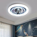 Aria Cosmic Astronaut & Galaxy Motif Flush Mount Ceiling Light | ventumra