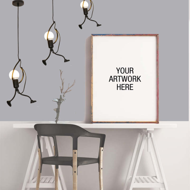 Miro Retro Modern Iron Man Pendant Light, Black | ventumra