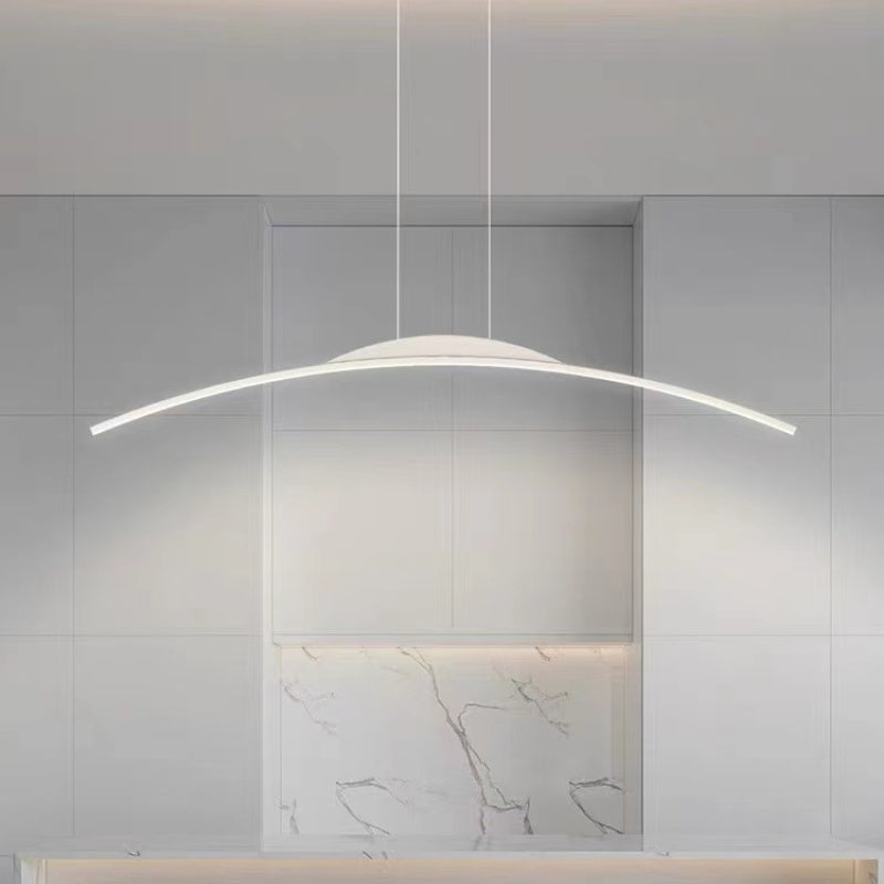 Floa Minimalist Linear Metal Remote Control Pendant Light | ventumra