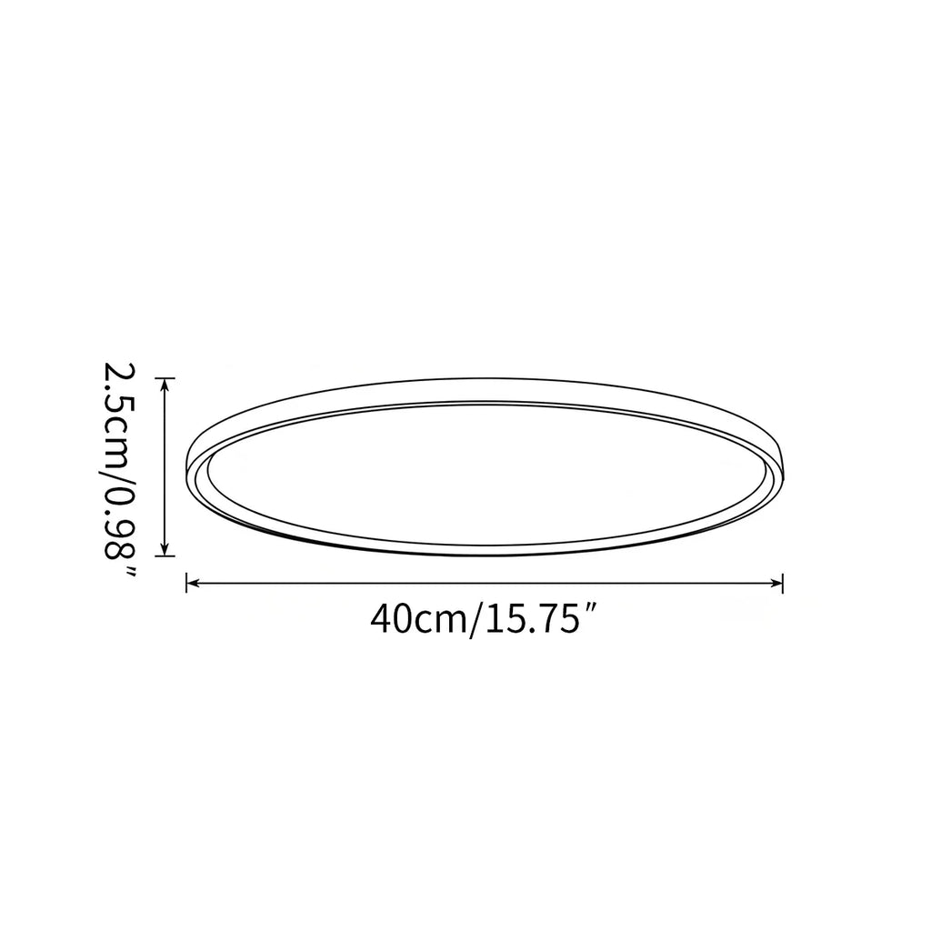 Slim Round Profile Flush Mount Ceiling Light For Bedroom | Ventumra
