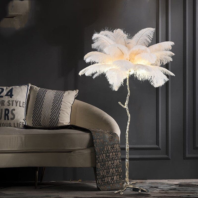 AuraFeather Luxe Floor Lamp for Modern Living Spaces