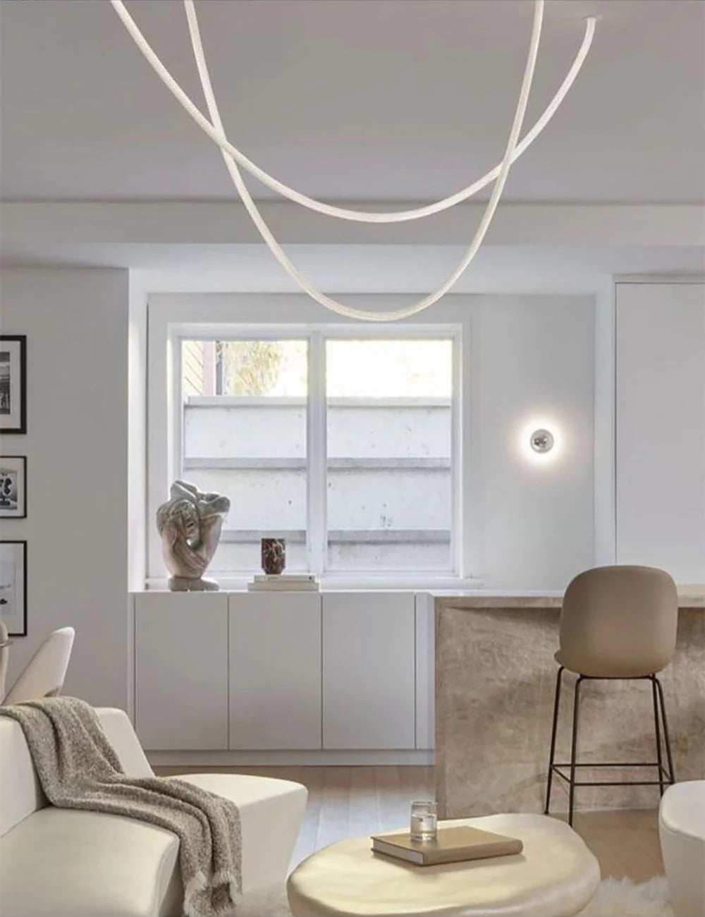 AstraLoop Pendant Light With Flexible LED Loop Tubes