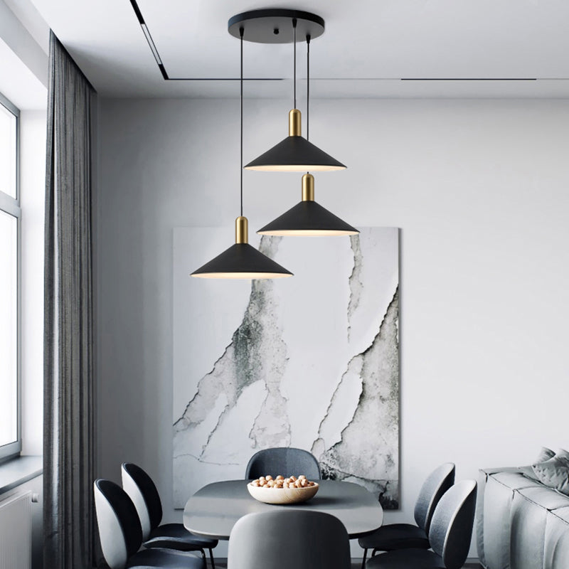 Aria Vintage Umbrella Monochrome Pendant Light - Neutralighting