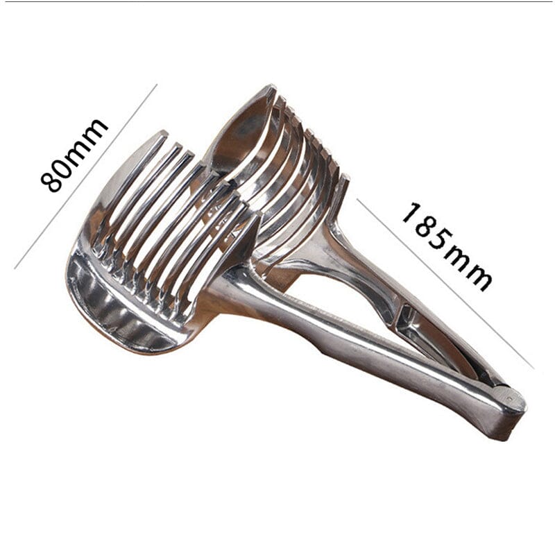 QuickSlice Stainless Steel Vegetable Slicer — Ergonomic Handle
