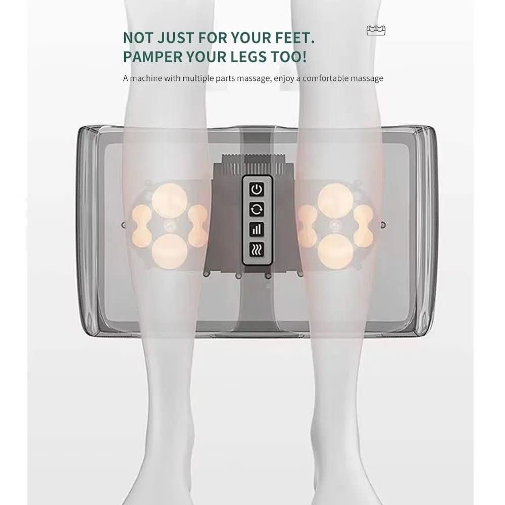 Auralux Shiatsu Foot Massager – Heat, 12 3D Massage Balls, Timer