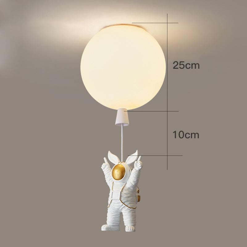 Aria Astronaut Balloon Flush Mount Ceiling Light, L 20/25/30/35cm | ventumra