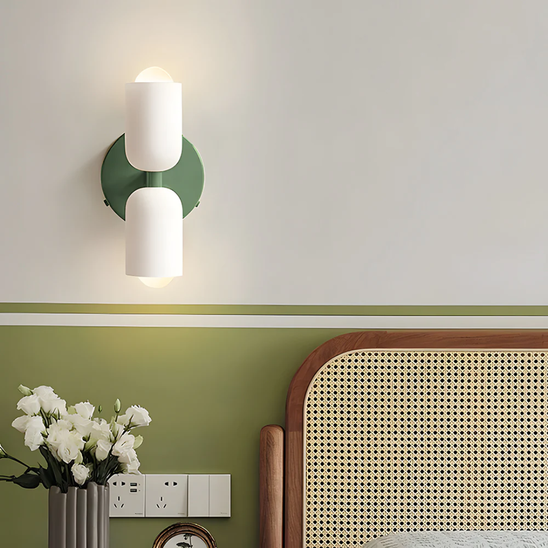 LumaBeam Duo Wall Lamp  Dual Head Ambient Sconce For Living Rooms
