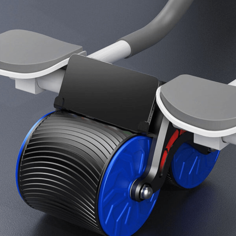 PulseFlex Fitness Roller — Spring-Assisted Design and Integrated Return Mechanism for Abdominal and Hip Training