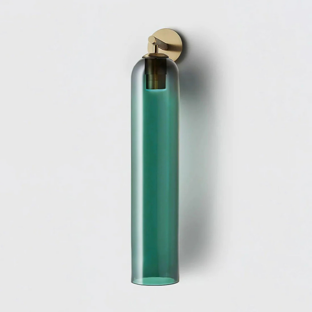AuroraLume Glass Wall Lamp Creates Warm Indoor Glow