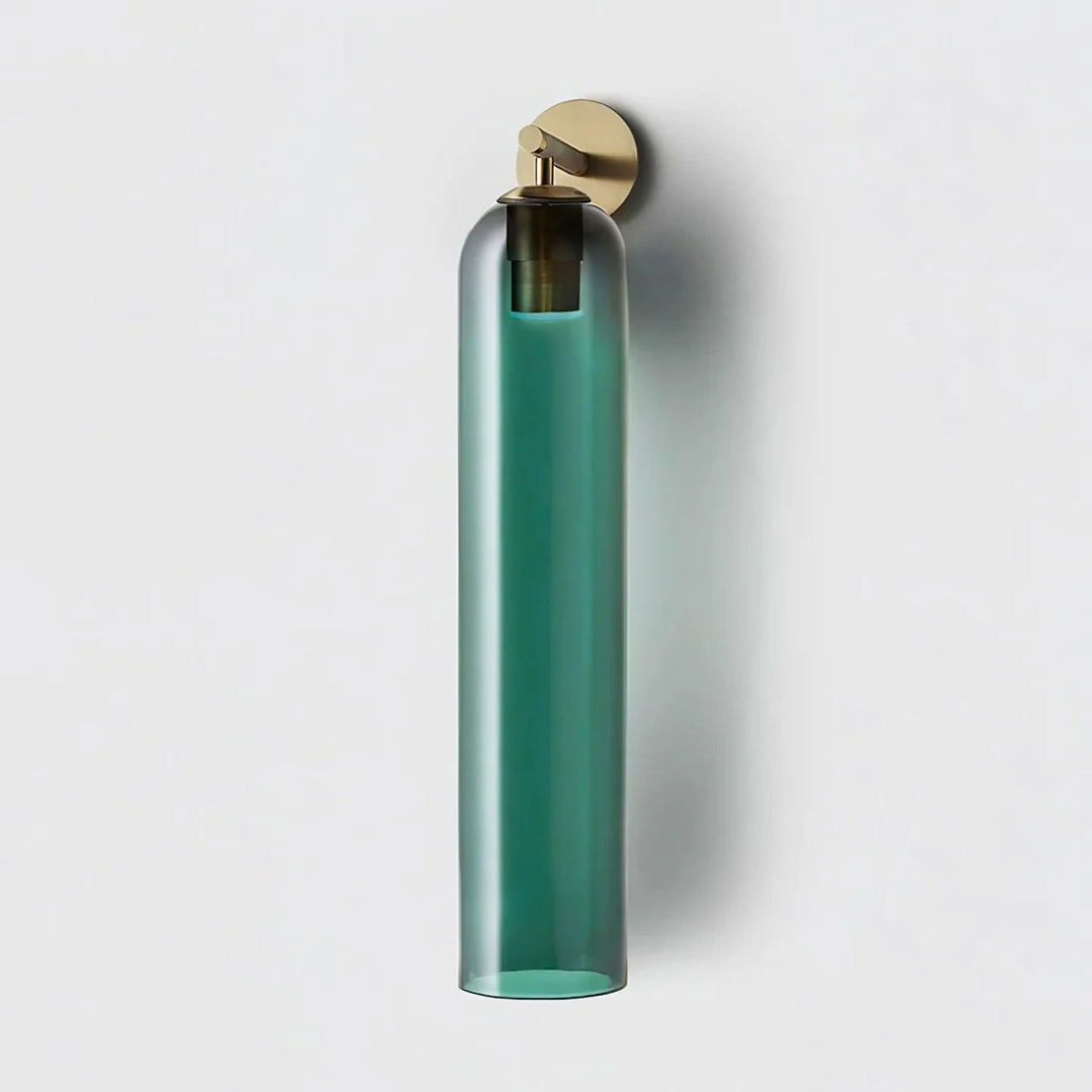 AuroraLume Glass Wall Lamp Creates Warm Indoor Glow