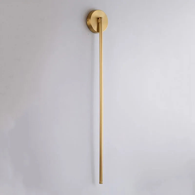 Fauro Modern Linear Metal&Silica Gel Wall Mount Lamps, Gold | ventumra
