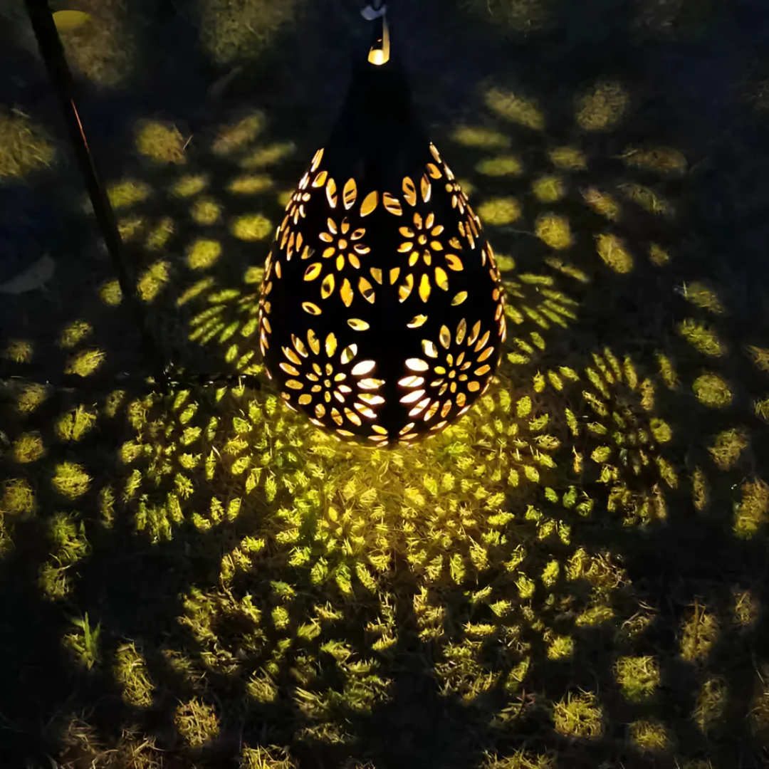 Auraleon Luxury Black Solar Garden Lamp Waterproof Led