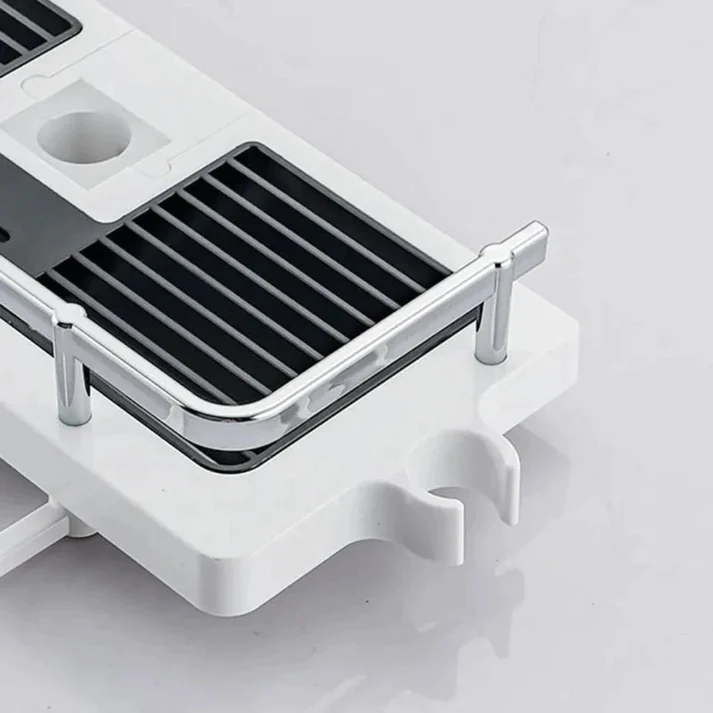 AquaSpace veggmontert dusjorganisator — oppbevaring uten boring