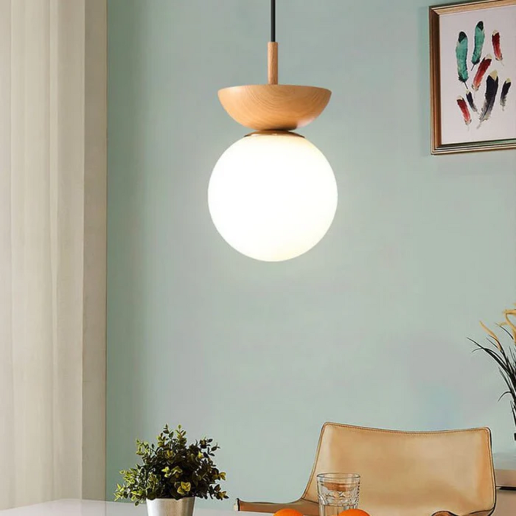 Hinode Japanese Style Dining Pendant Lamp With 3 Colors