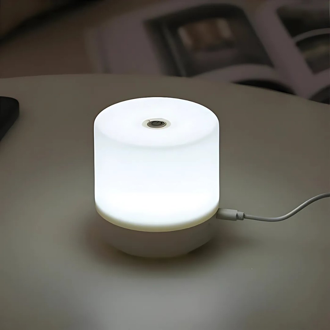AerisLux Compact Dimmable Touch LED Table Lamp With USB