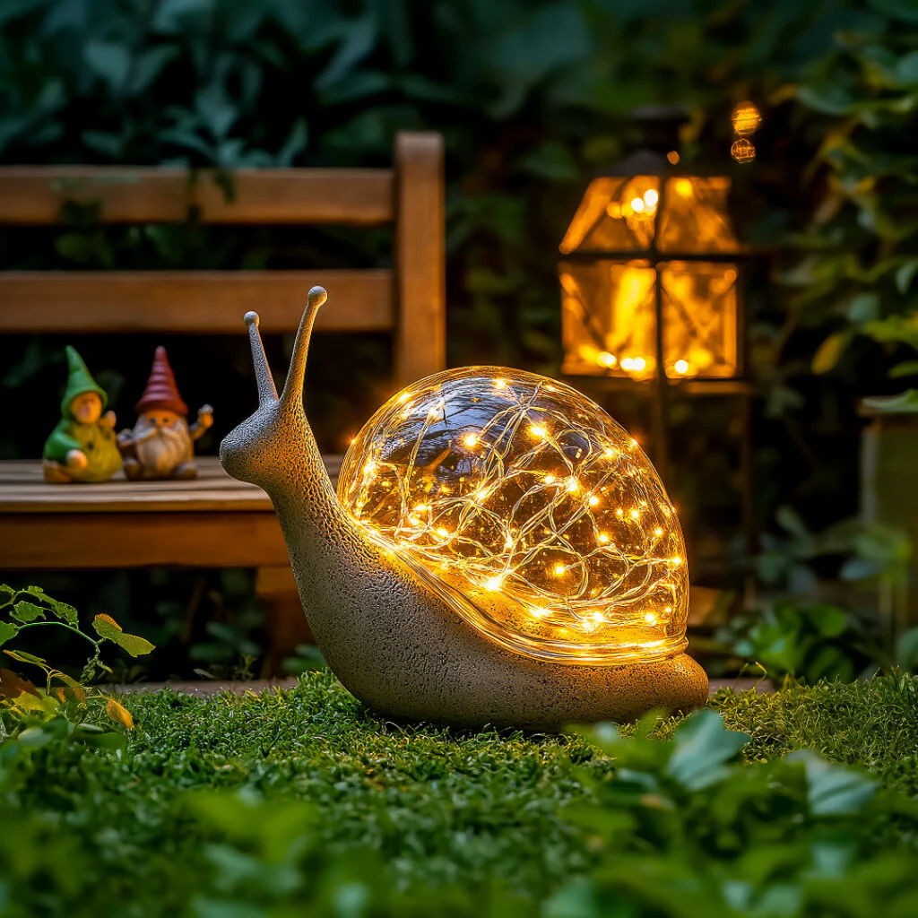 Lunara Snail Outdoor Lamp Weather Resistant Garden Light