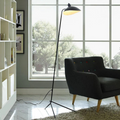 Tavona | Minimalist Black Floor Lamp With Adjustable Arms