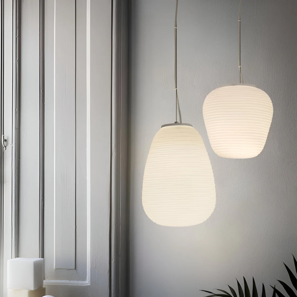 Svela | Scandinavian Opal Glass Pendant Lamp For Dining