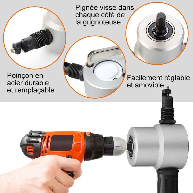 Twin-Head Sheet Metal Nibbler — Precision Cutting Tool