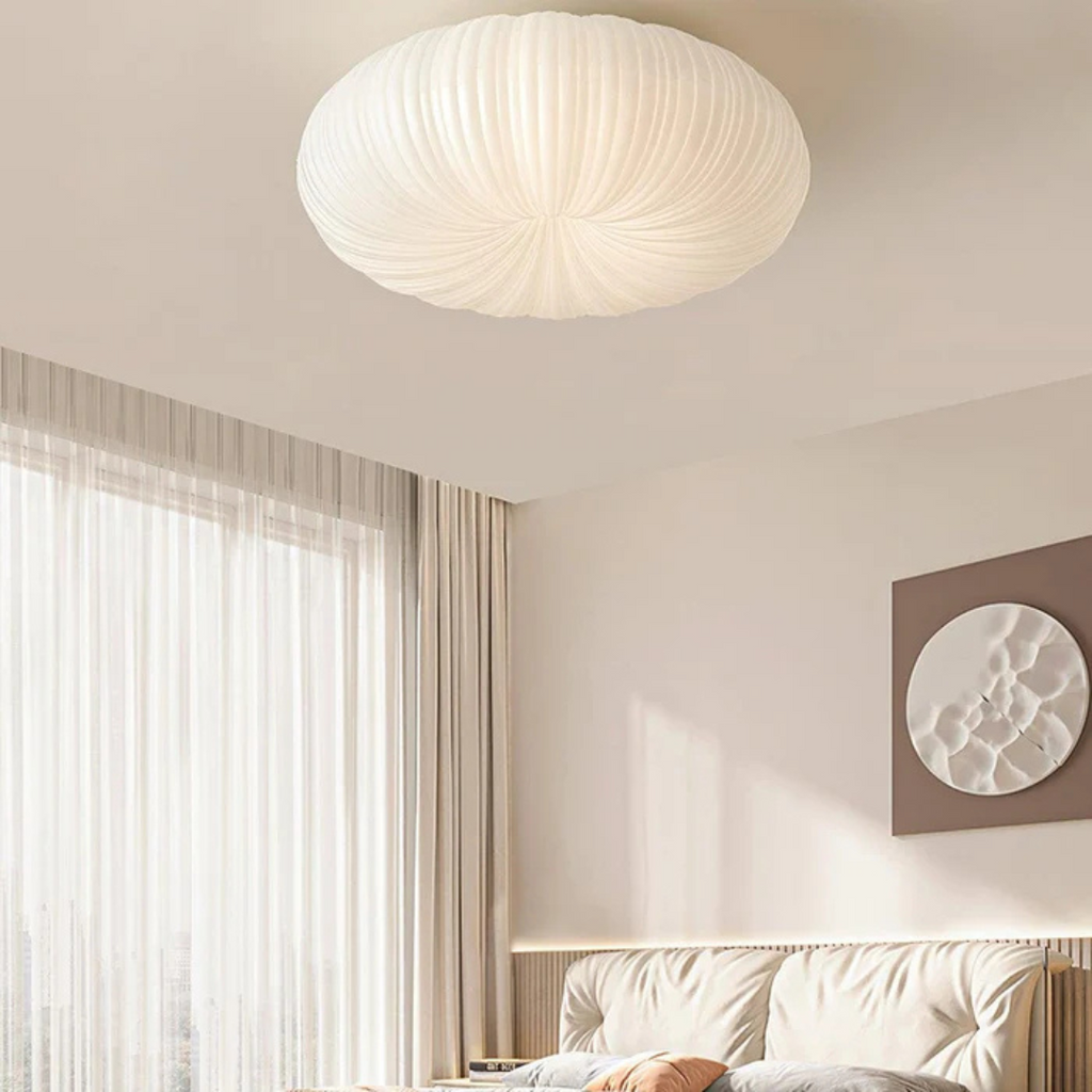 Sculptural Pleated Shell Ceiling Light | Ventumra