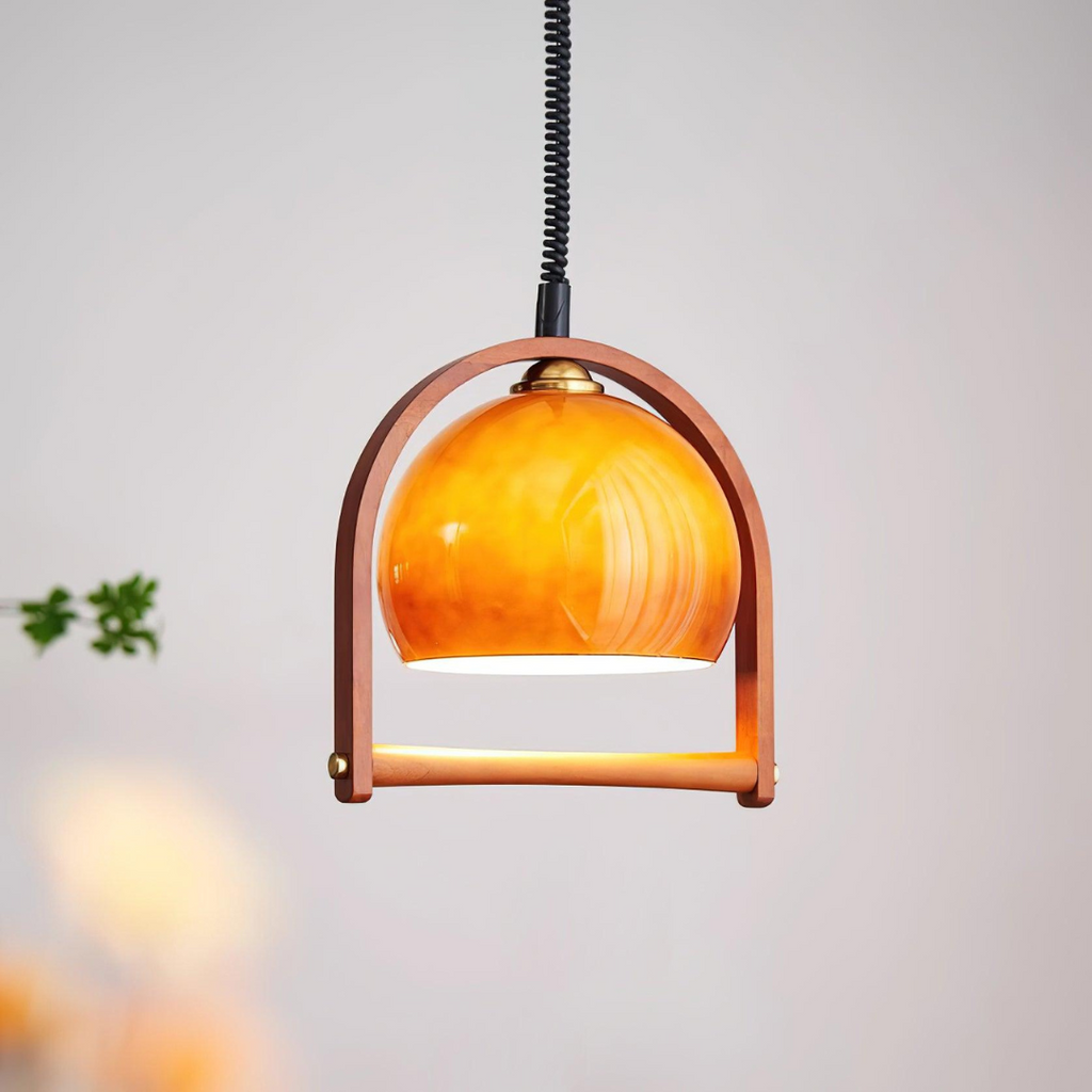 Arleda Vintage Bauhaus Glass Pendant Lamp For Living Room